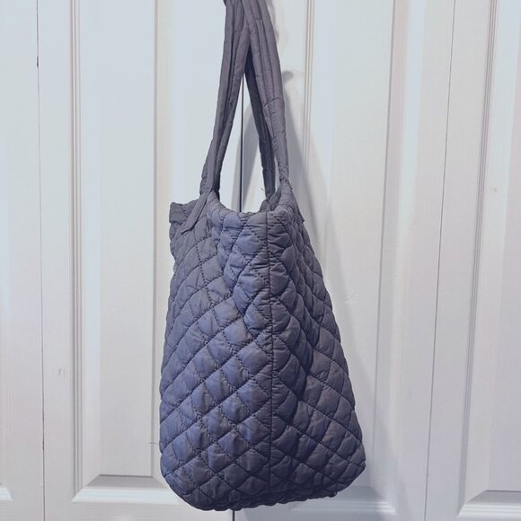Urbanfit by Urban Expressions Tote Lightweight Bag-Gray Quilted-Large-Versatile - Picture 7 of 13